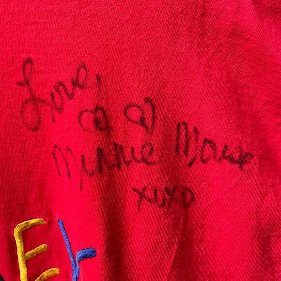 Vintage 90s Mickey & Co Disney Red Autographed Tshirt XL - Picture 8 of 13